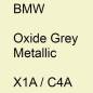 Preview: BMW, Oxide Grey Metallic, X1A / C4A.